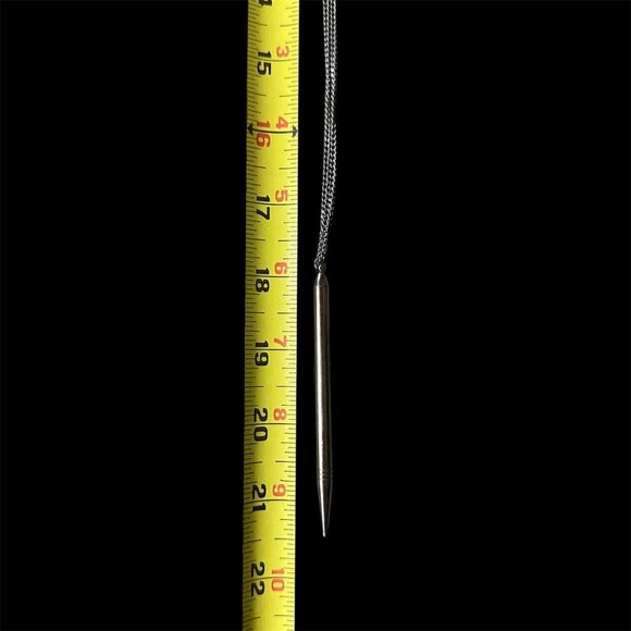 Vintage Pencil Necklace Lady Fair By Wings 1960s Chain In Original Box Kitschy - Picture 9 of 9